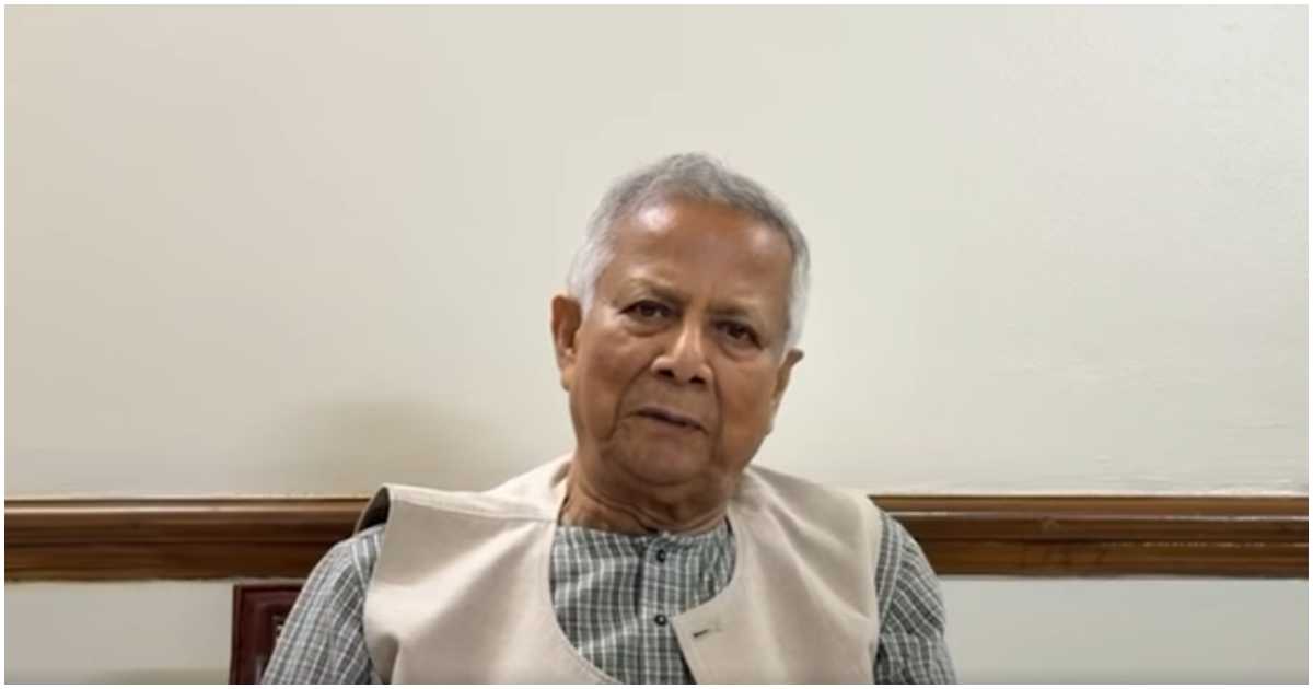 ভিডিও বার্তায় প্রধান উপদেষ্টা ড. মুহাম্মদ ইউনূস। ছবি: প্রধান উপদেষ্টার ফেসবুক পেজ